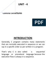 Unit-4 Control Structures