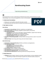 Data Mining & Warehousing Exam