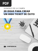 Ideas Para Crear Un High Ticket