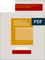 Download Complete Immunity of International Organizations 1st Edition Niels M. Blokker PDF for All Chapters