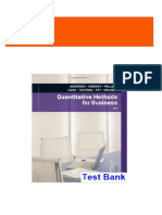 Complete Answer Guide for Quantitative Methods for Business 12th Edition Anderson Test Bank