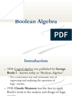 DLD Lecture 3,4,5 Boolean Algebra, Switching Algebra, And Logic Gates