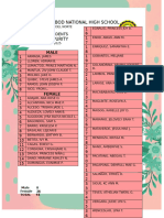 List of Students- Purity 9