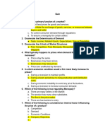 Quiz on Economic systems for Performance Management System