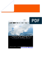 Instant Download for Strategic Management A Competitive Advantage Approach Concepts 15th Edition David Solutions Manual 2024 Full Chapters in PDF