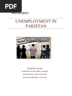 Unemployment in Pakistan