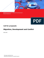 Migration, Development and Conflict: Call For Proposals