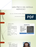 EXAMEN FÍSICO DEL SISTEMA NERVIOSO Y VIDEO