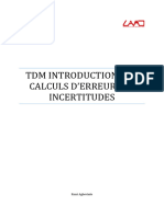 Intro aux calculs d'erreurs et d'incertitudes ME301 2020