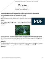 Worksheet Solutions_ Forest and Wildlife - 2 - Social Studies for Class 4 PDF Download