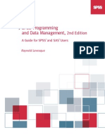 SPSS Programming and Data Management, 2nd Edition