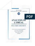 analysis of l'oreal