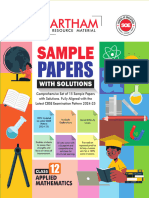 Class 12 Applied Mathematics Sample Paper Set 13