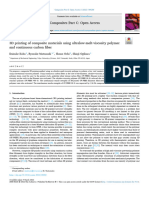 3D Printing of Composite Materials Using Ultralow-melt-Viscosity Polymer and Continuous Carbon Fiber