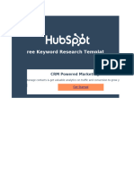 Copy of HubSpot's Free Keyword Research Template