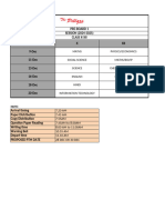 Preboard Date Sheet