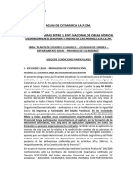 Pliego de Condiciones Particulares - Planta de Efluentes Cloacales - Localidad de Londres Dpto Belen - Catamarca - Aguas de Catamarca s a p e m