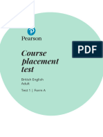 BrE Course Placement Test 1A Adult