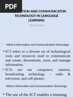 ICTs in Language Learning