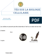 Biologie Cellulaire Cours 1 2024