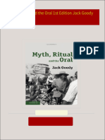 Download ebooks file Myth Ritual and the Oral 1st Edition Jack Goody all chapters