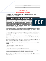 Atividade de Língua Portuguesa 1º/2º ano