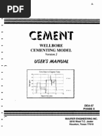 Wellbore Cementing Model: DEA 67 LL