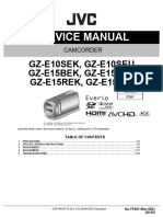 Jvc Gz-e10sek e10seu e15bek e15beu e15rek e15sek