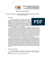 Formulation of a Design Process for a Small Photovoltaic (PV) Solar-Powered Water Pump Systems for Goats 1