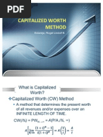 Capitalized Worth Method