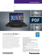 Panasonic ToughBook CF-54 MK1 specs pdf