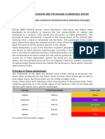 DETERMINATION OF SODIUM AND POTASSIUM IN BOREHOLE WATER