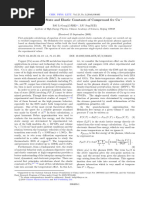 Equation of State and Elastic Constants of Compressed fcc Cu