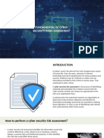 Presentation - Fundamental of CyberSecurity Risk Assessment