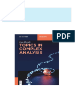 Immediate download Topics in Complex Analysis 1st Edition Dan Romik ebooks 2024