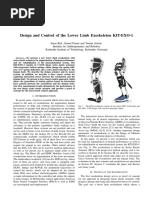 Design and Control of the Lower Limb Exoskeleton