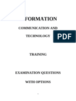 ICT TRAINING CBT QUESTIONS