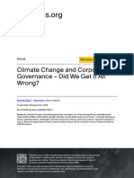 Climate Change and Corporate Governance - Did We G