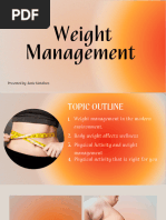 PE 2 Weight Management Presentation