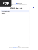  Metallic Bonding - Notes