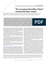 In vivo CRISPR screening identifies Ptpn2 as a cancer immunotherapy target