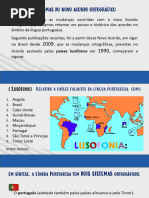 Síntese das normas do acordo ortográfico