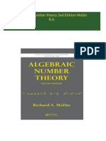 Download full Algebraic number theory 2ed Edition Mollin R.A. ebook all chapters