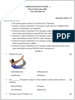 12th Physical Education Paper 1 and 2 for Cbse