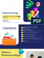 Types of Qualitative Research Phenomenology