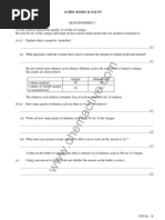 Acids Questions