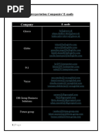 Companies' E-mails