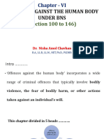 Offence affecting Human Life 