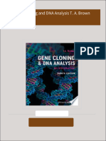 Download Gene Cloning and DNA Analysis T. A. Brown ebook All Chapters PDF