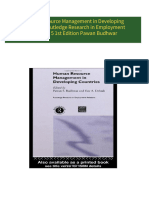 [FREE PDF sample] Human Resource Management in Developing Countries Routledge Research in Employment Relations 5 1st Edition Pawan Budhwar ebooks